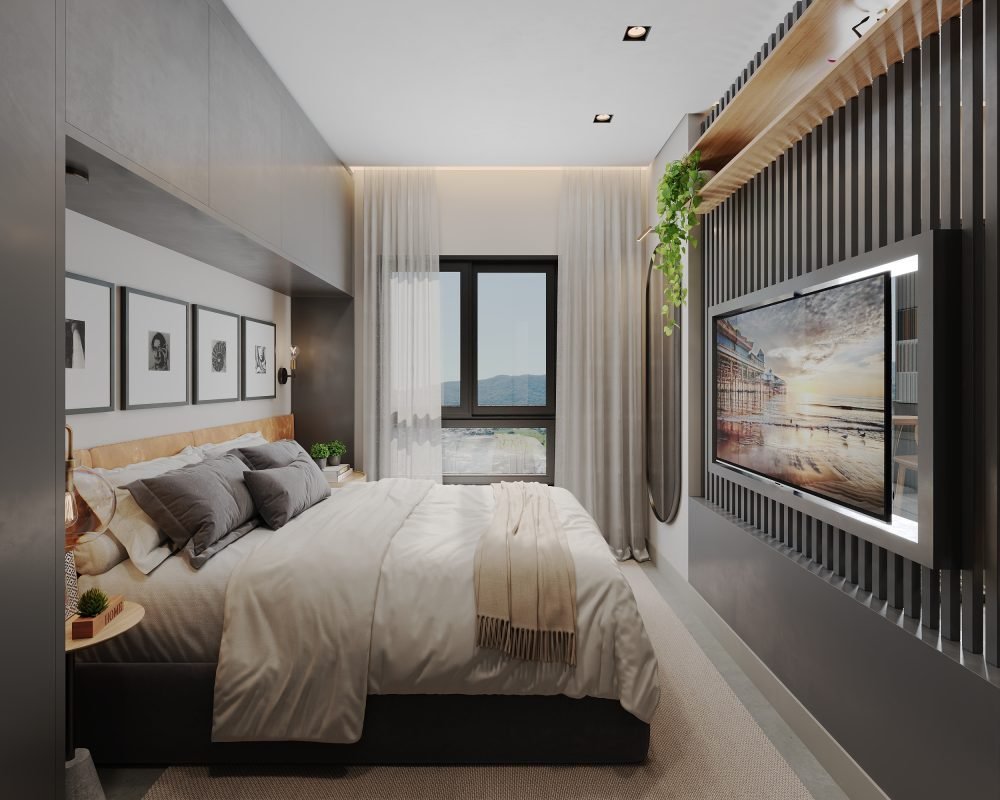 Alto das Mansões - Studio Decorado -Quarto