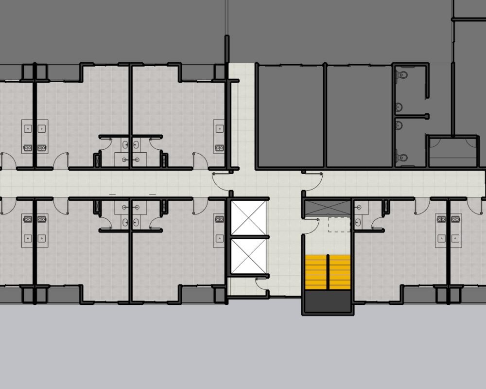 Alto das Mansões - Pavimento tipo 1° Studios + Lazer
