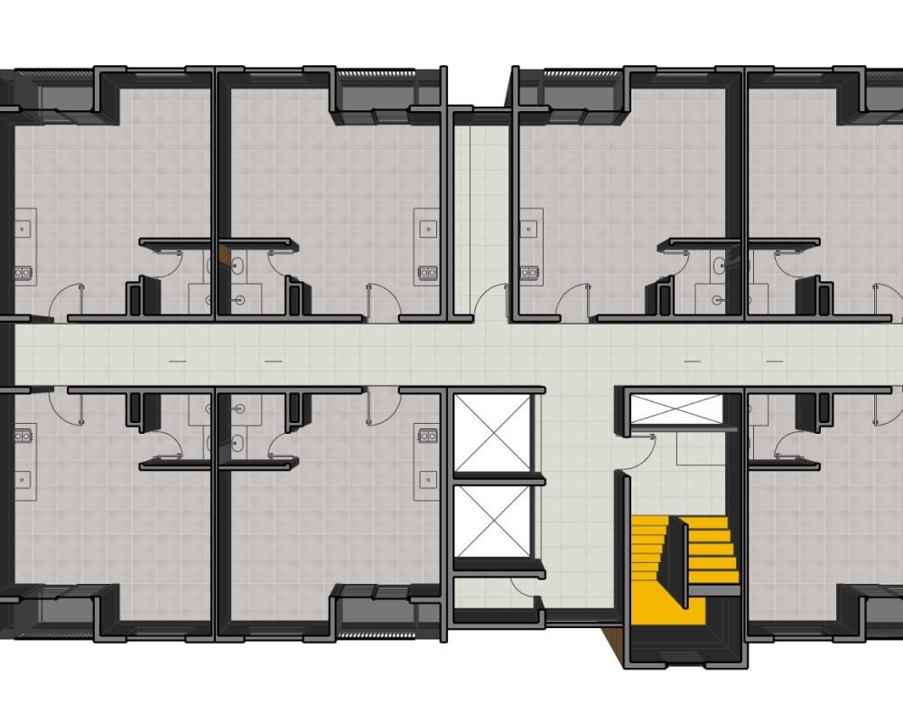 Pavimento tipo Studios - Alto das Mansões