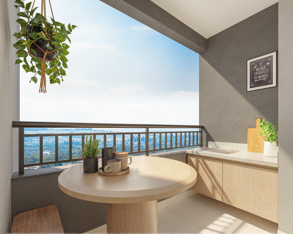 Terraço Apartamento-TopLife Nova Campinas