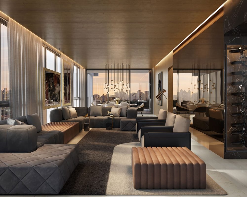 Living-Cobertura Duplex-Tonino Lamborghini_Jardins_Sâo Paulo